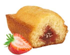 Madeleine à la fraise