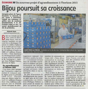 Bijou poursuit sa croissance