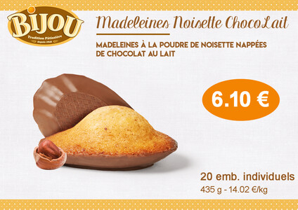 Madeleines Noisette ChocoLait