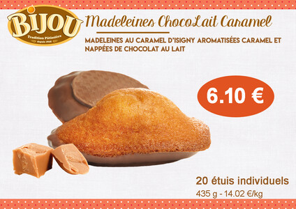 Madeleines ChocoLait Caramel