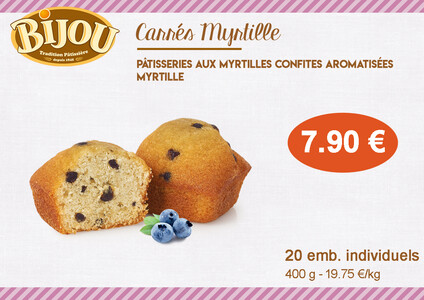 Carrés Myrtille
