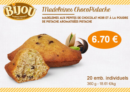 Madeleines ChocoPistache